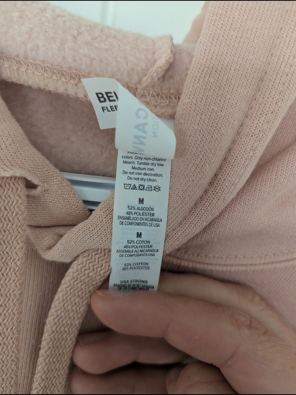 Cropped Dusty Rose Hoodie with Sun Graphic - Picture 3 of 4